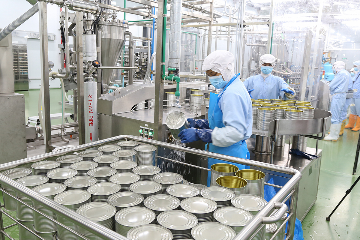 缶に充填する前の工程